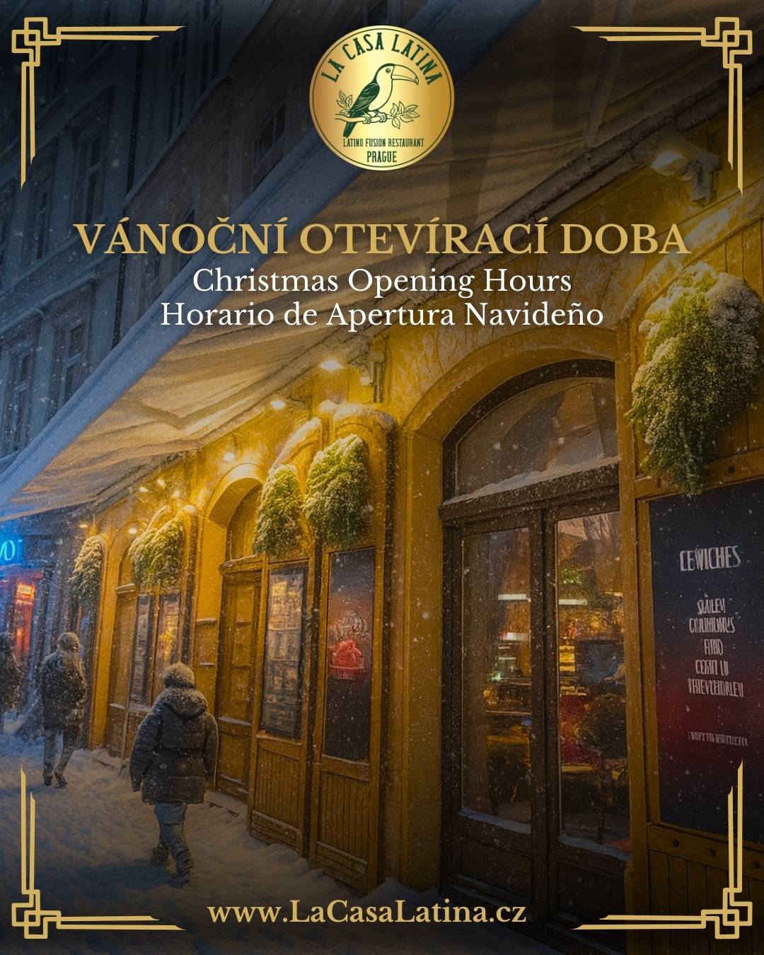 CHRISTMAS OPENING HOURS